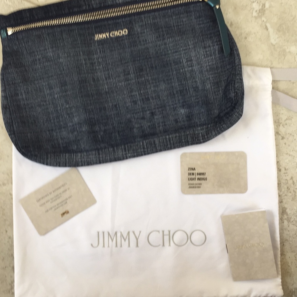 Jimmy Choo Zena Denim bag **Authentic**